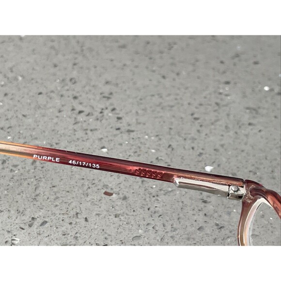 MODERN Speckle Eyeglasses Frames ONLY Purple 46-17-135 Purple/Crystal Full Rim - Picture 7 of 11